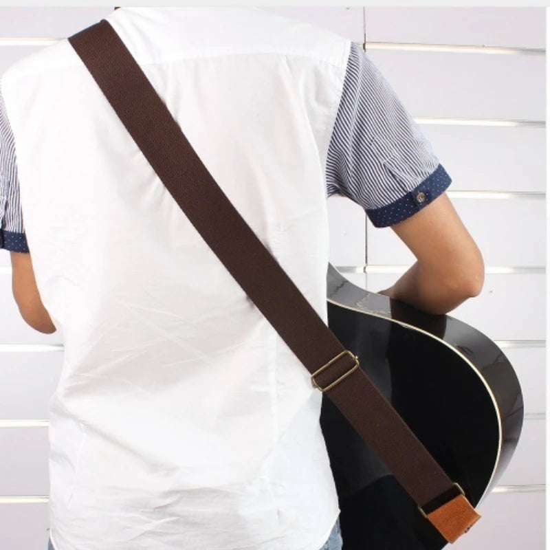 Adjustable Cotton Guitar Strap – Acoustic, Electric & Bass Guitar Strap Axl