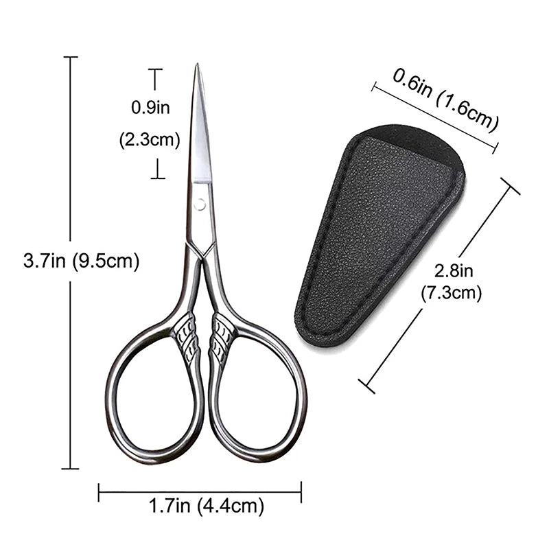 Stainless Steel Grooming Scissors – Eyebrow, Nail & Beard Grooming Scissors Axl