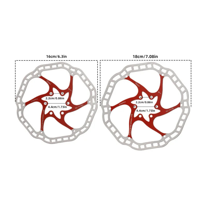 VXM Floating Disc Brake Rotor 160/180mm 6-Bolt MTB Bike Disc Brake Rotor Axl