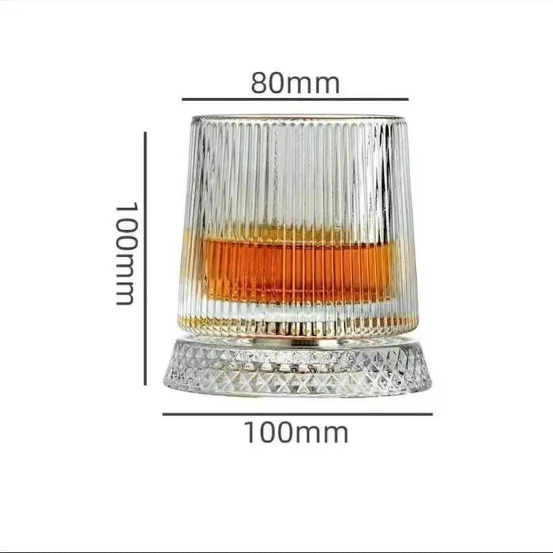 Tumbler Rotating Wine Glass – Non-Spill Swivel Whiskey Cup Swivel Drinkware Axl A6 201-300ml