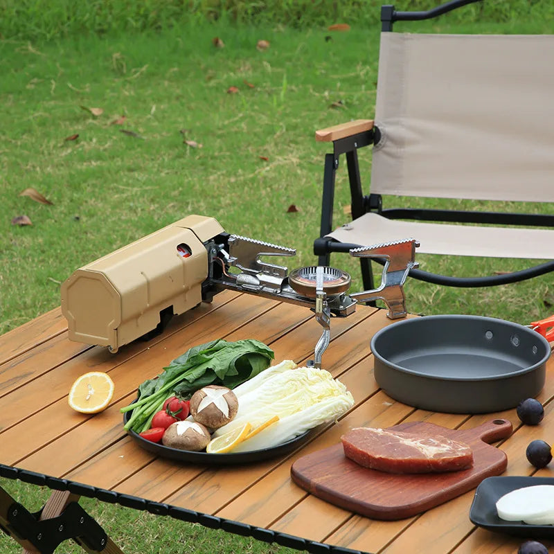 Foldable Camping Gas Stove – Portable Windproof Butane Cooker Camping Gas Stove Axl