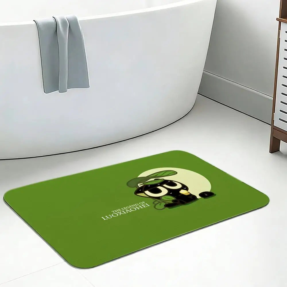 Diatomite Bath Mat – Quick Dry, Anti-Slip, Anime Design Diatomite Bath Mat Axl