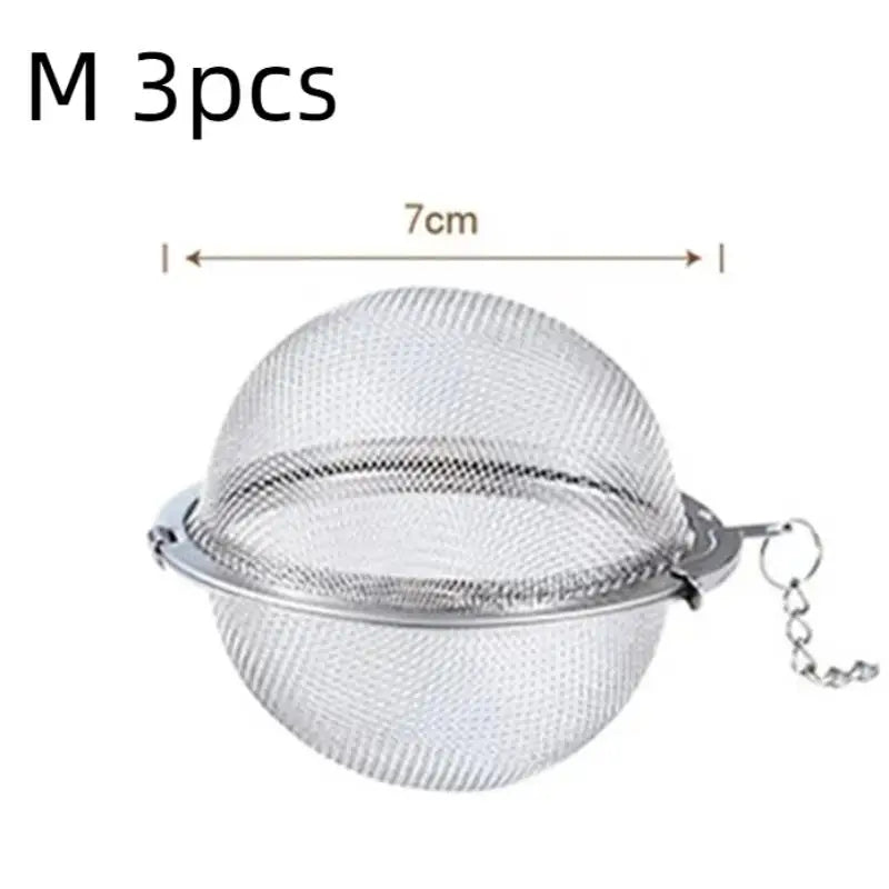 Stainless Steel Mesh Tea Infuser Ball | 1, 3 or 5 Pack Tea Infuser Ball Axl M 3pcs