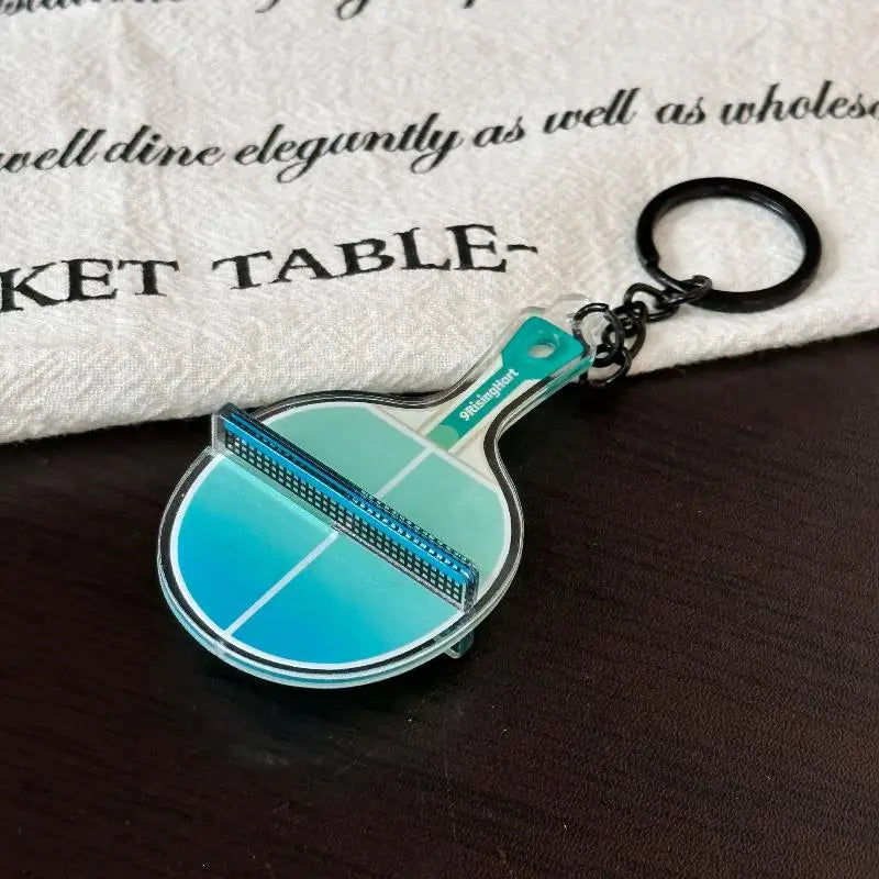 Mini 3D Ping Pong Table Keychain – Acrylic Sports Keyring Gift Sports Novelty Keychain Axl A16