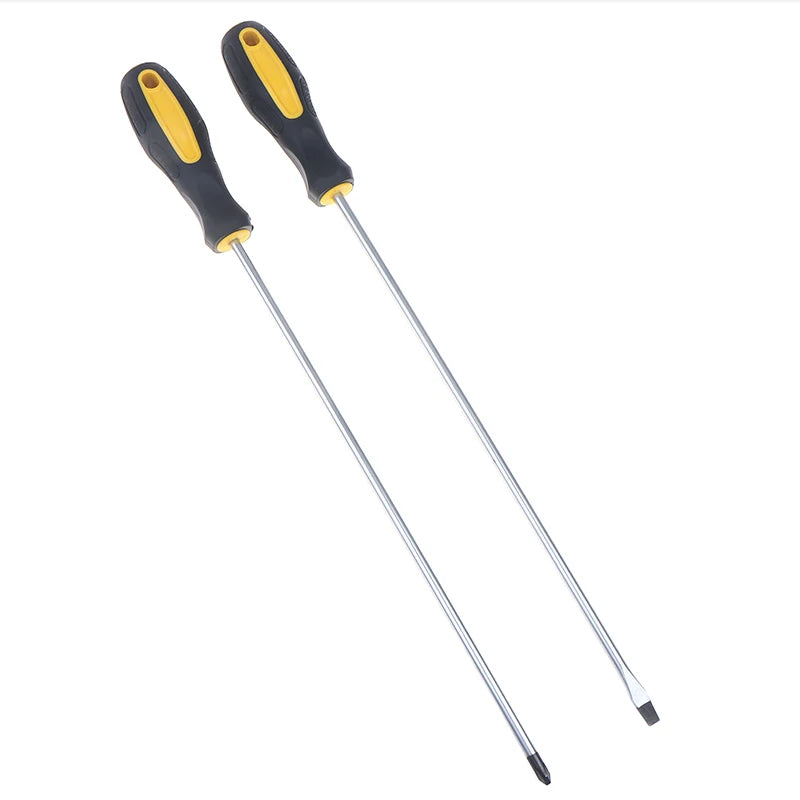 Long Handle Magnetic Screwdriver – Slotted & Cross Head Manual Screwdriver Set Axl