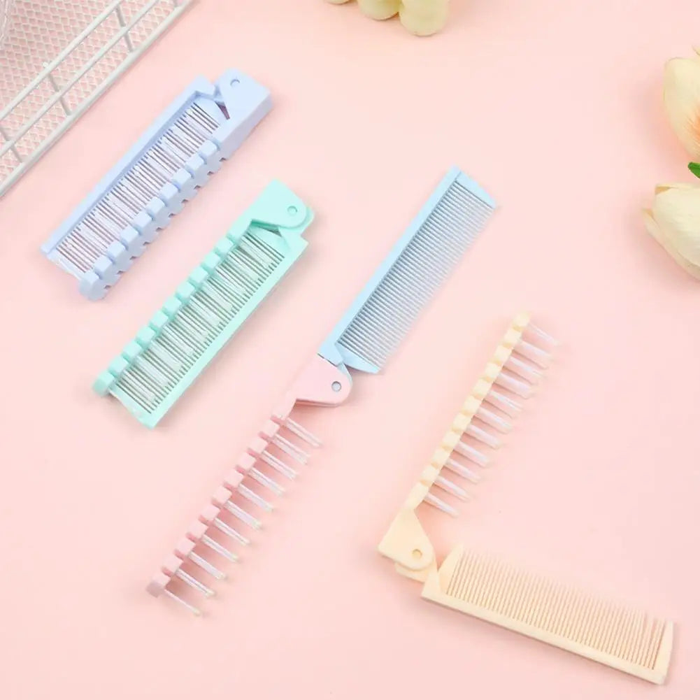 Portable Folding Hair Comb – Dual-Sided Travel Comb for Kids Folding Hair Comb Axl