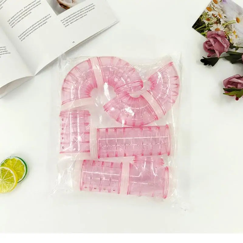 8-Piece Transparent Acrylic Hamster Tunnel Accessories Set Small Pet Tunnel Set Axl Pink