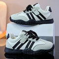 Kids Chunky Platform Sneakers – Leather Fashion Shoes for Girls Kids Platform Sneakers Axl black 27