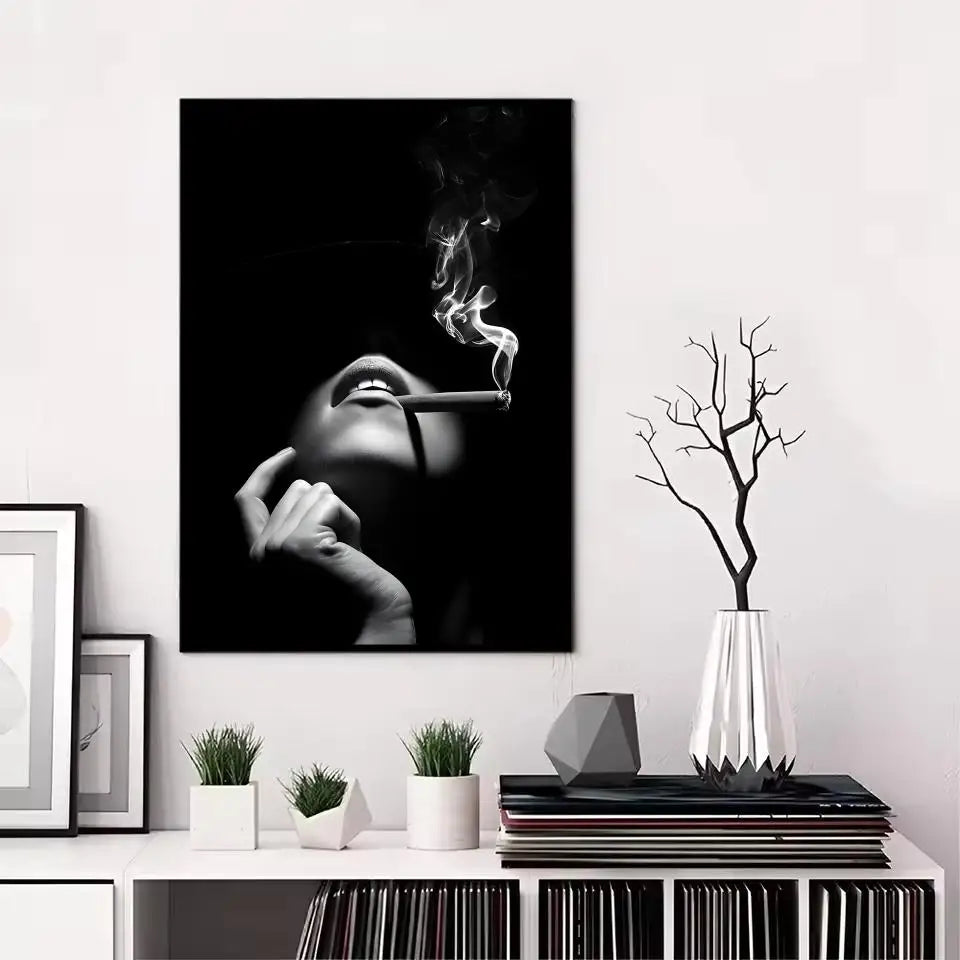 Black & White Women Figure Modern Wall Art Poster Sticker Wall Art Poster Axl Black13 50X70cmNoframe