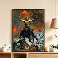 Frank Frazetta Art Poster – HD Waterproof Wall Decor Print Art Wall Poster Axl White14 15X20cmNoframe