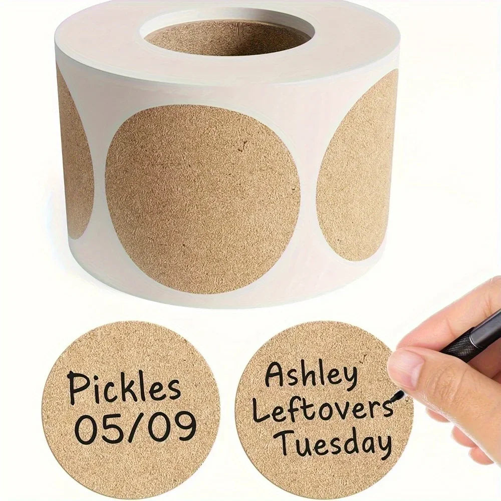 Round Write-On Labels for Jars, Gifts & Organization Write-On Labels Axl