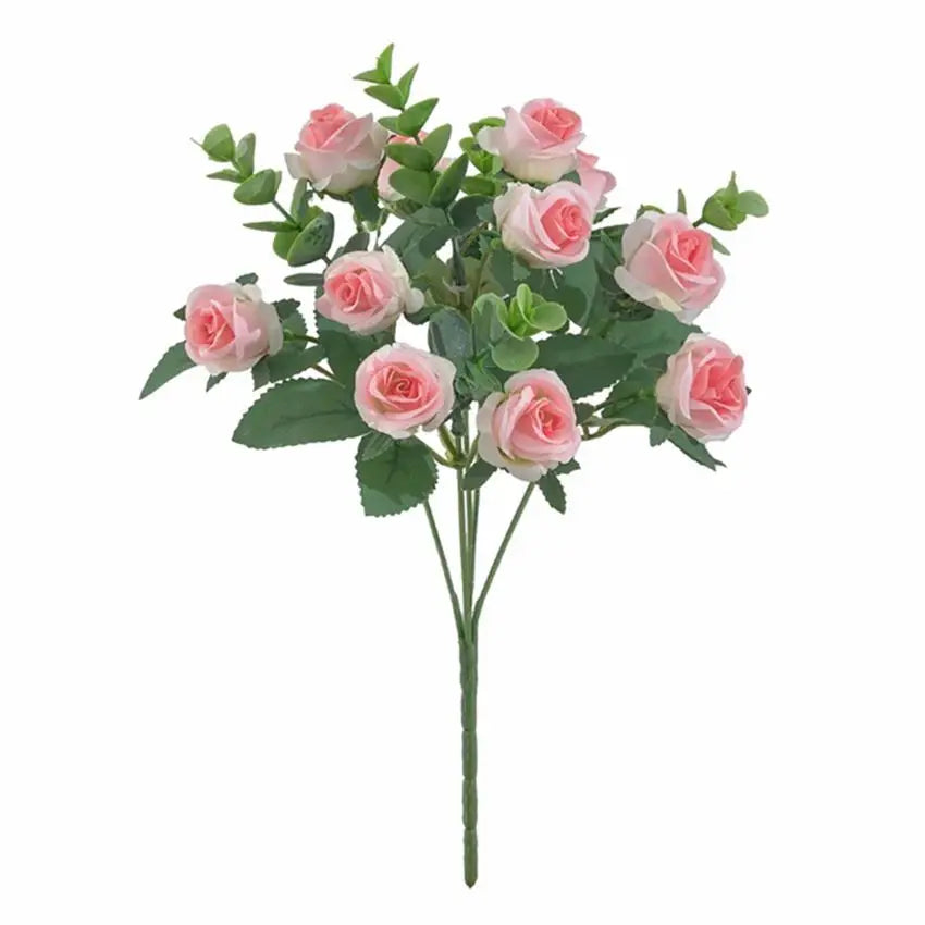 10-Head Silk Rose Bouquet – Artificial Flowers for Home Decor Artificial Flower Bouquet Axl 2
