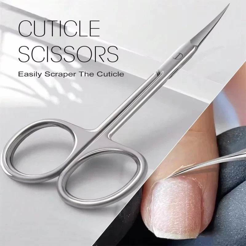 Professional Cuticle Scissors – Stainless Steel Nail & Brow Tool Cuticle Scissors Axl