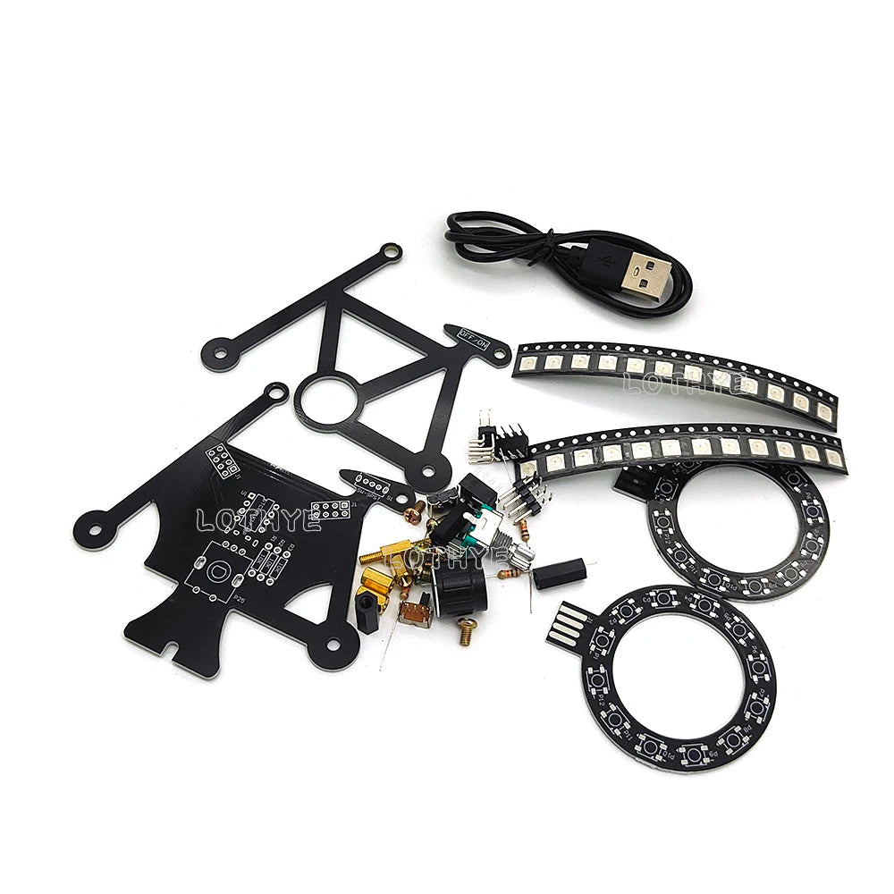 DIY LED Bicycle Soldering Kit – 7-Color RGB Flowing Light DIY Soldering Kit Axl
