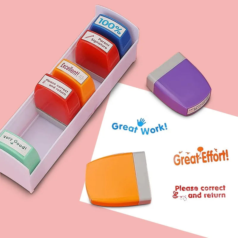 Teacher Encouragement Stamp Set – English Comment Stamps Teacher Stamp Set Axl
