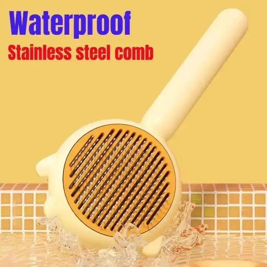 Pet Deshedding Brush – Self-Cleaning Cat & Dog Grooming Comb Pet Grooming Brush Axl
