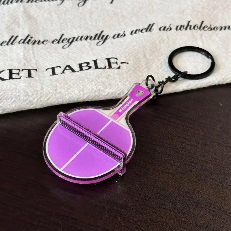 Mini 3D Ping Pong Table Keychain – Acrylic Sports Keyring Gift Sports Novelty Keychain Axl A13
