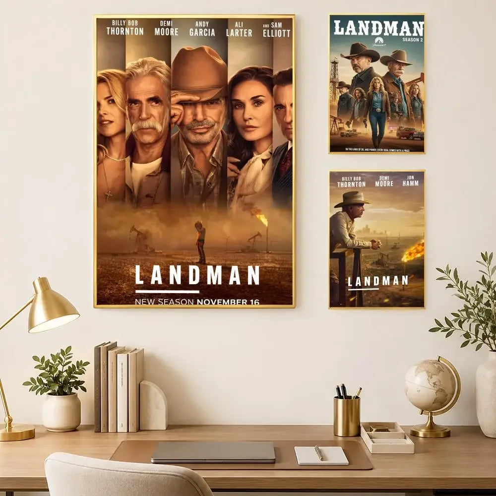 Landman TV Show Self-Stick HD Wall Poster – Waterproof Decor Wall Art Poster Axl
