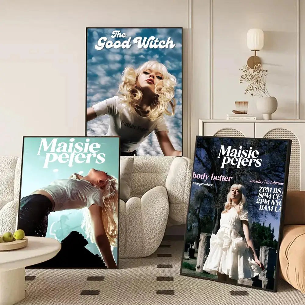 Maisie Peters Self-Adhesive Wall Poster | Modern Fan Art Décor Wall Art Poster Axl