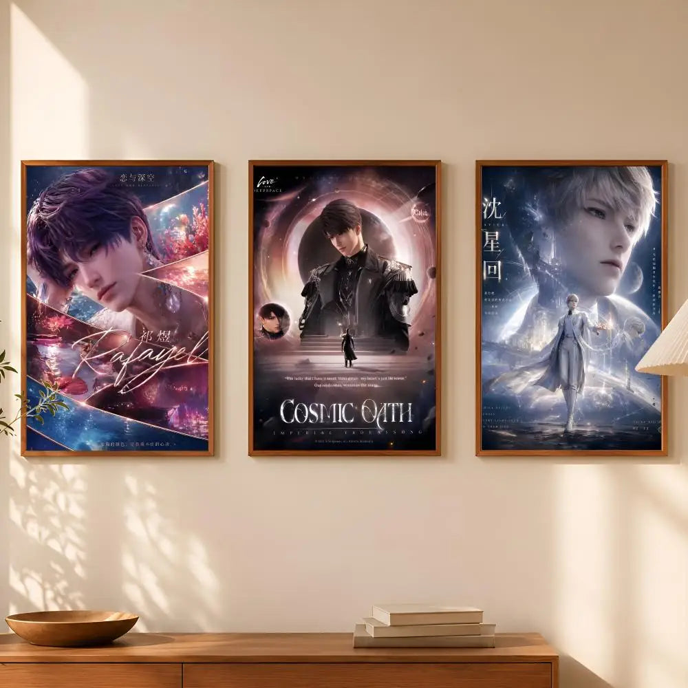 Love & Deepspace HD PVC Wall Poster – Self-Stick Waterproof Wall Art Poster Axl
