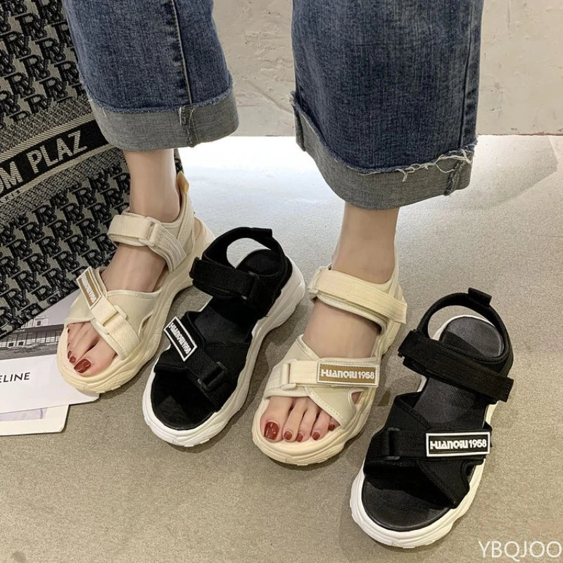 Women's Hollow Flat Sandals – Thick Sole Beach Casual Shoes Women's Flat Sandals Axl