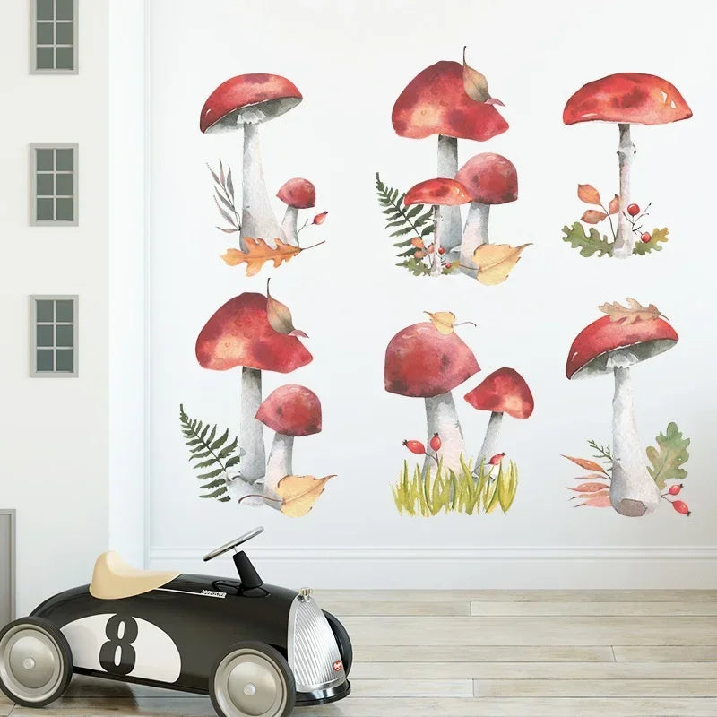 Fairy Forest Mushroom Wall Stickers – Kids Nursery Decal Wall Sticker Decal Axl