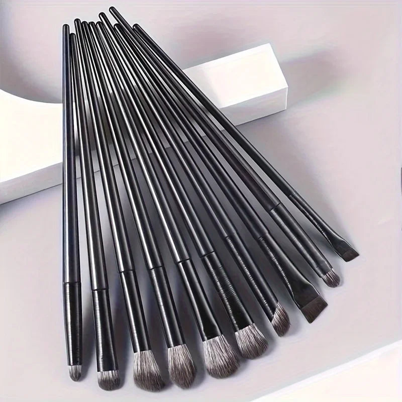 10-Piece Oval Eyeshadow Brush Set – Nylon Bristles, ABS Handle Eyeshadow Brush Set Axl