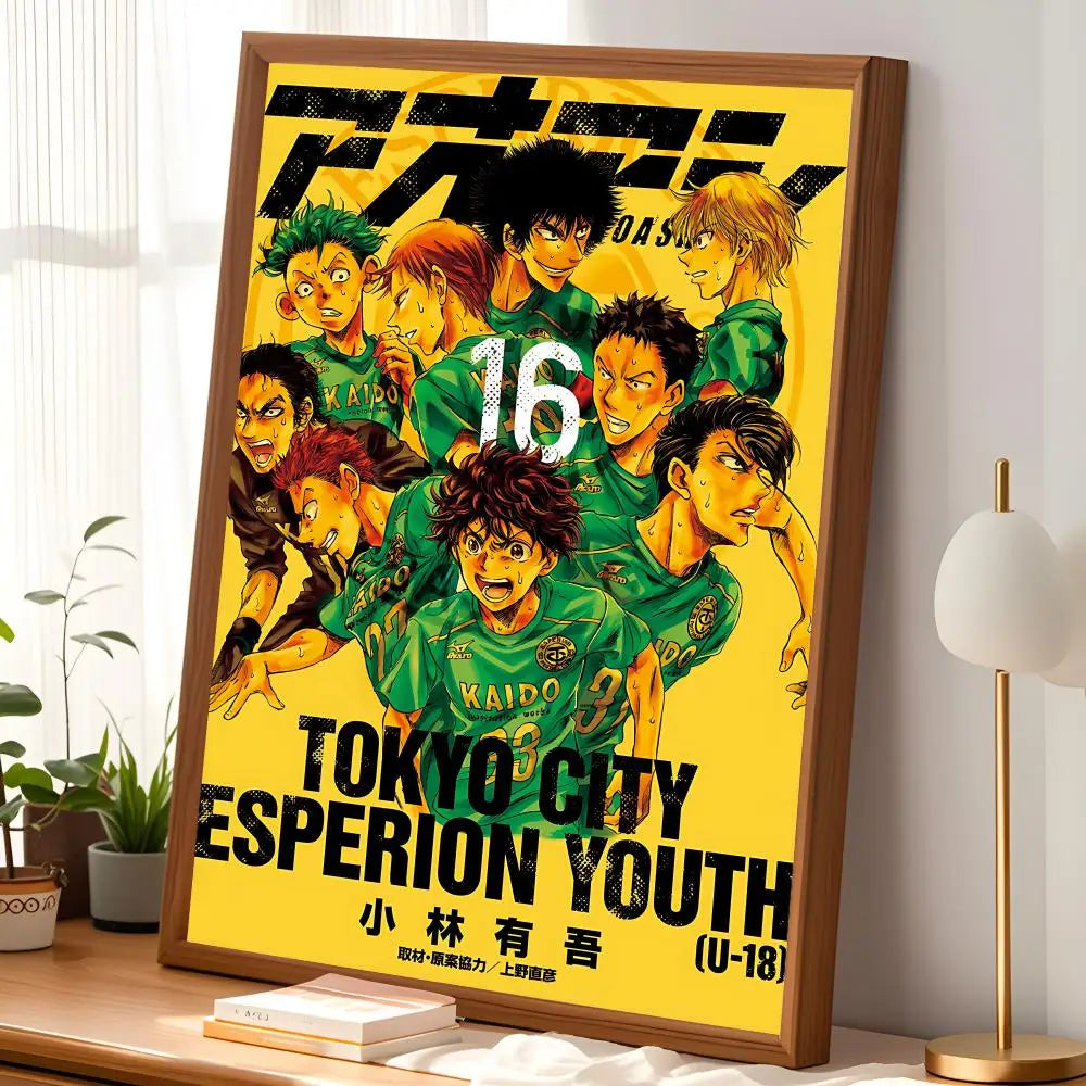 Ao Ashi Anime Self-Stick Wall Poster – HD Waterproof Art Anime Wall Poster Axl