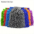 Microfiber Car Wash Gloves 2-Pack – Superfine Fiber Mitt Car Wash Mitt Axl Random Color 2pcs