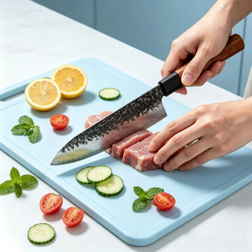 Hand Forged Cleaver Chef Knife – Sharp Stainless Steel Chef Cleaver Knife Axl