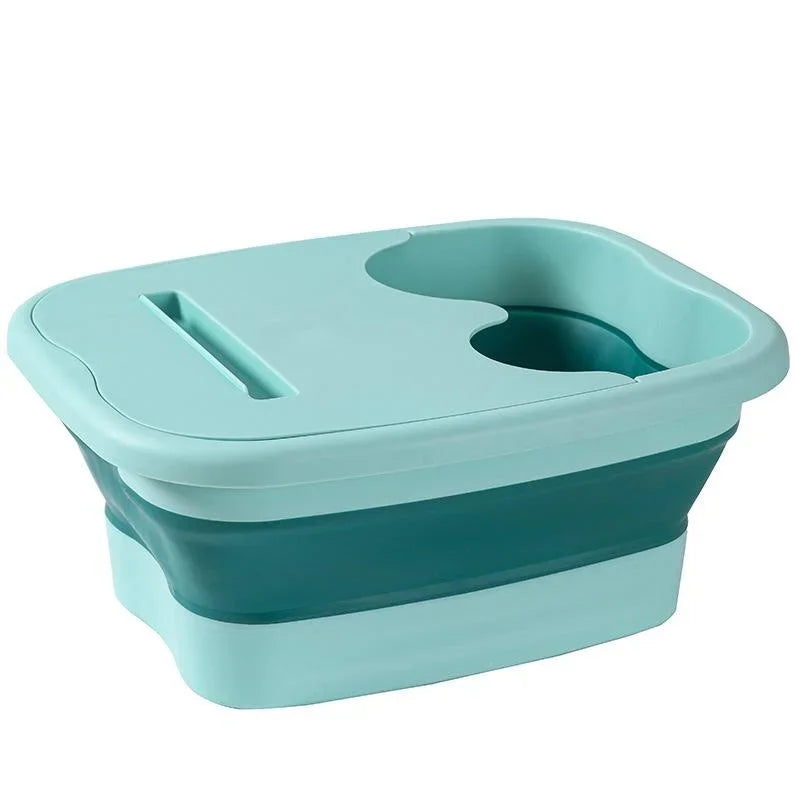 Foldable Foot Soak Tub – Portable Spa Pedicure Foot Bath Bucket Foot Bath Tub Axl Blue cover