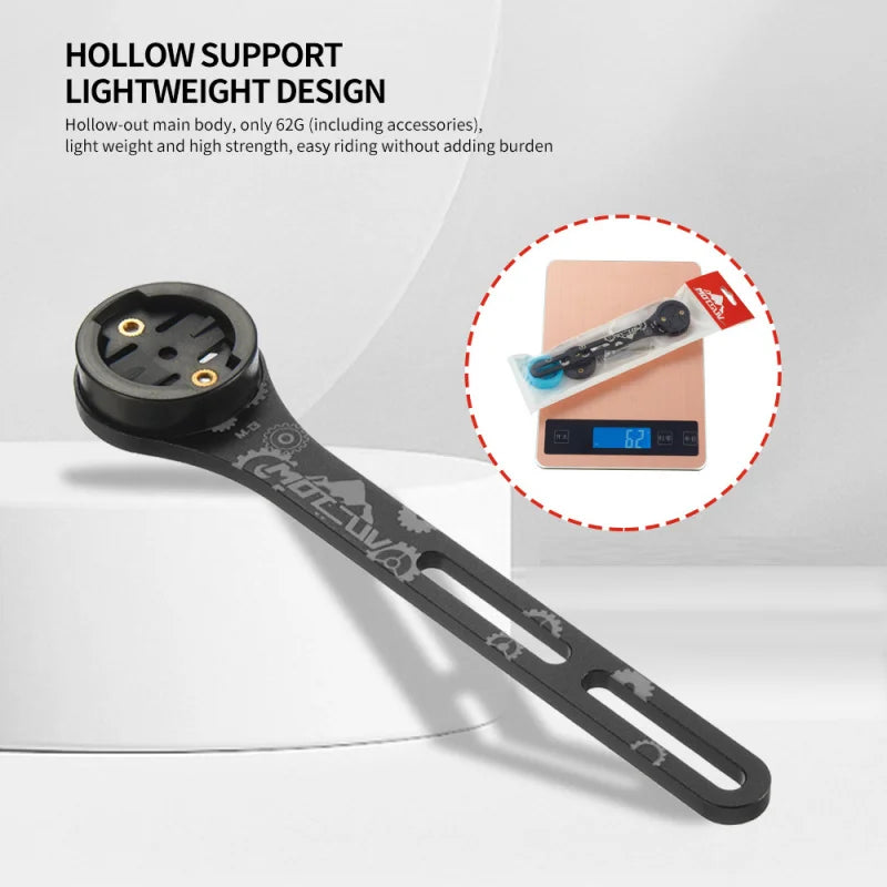 GPS Bike Computer Mount – Titanium Out-Front Stem Bracket Bike Computer Mount Axl