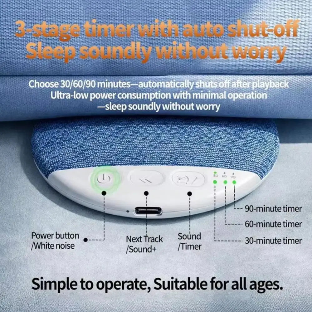 Ultra-Thin Bluetooth Under Pillow Speaker & White Noise Machine Bluetooth Pillow Speaker Axl