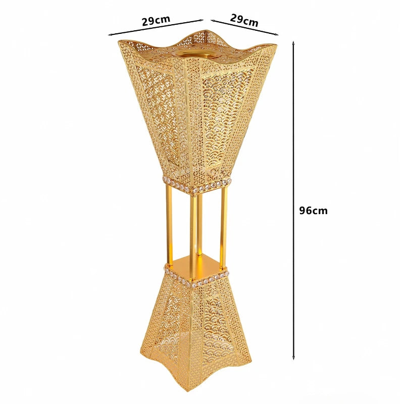 Luxury Gold Metal Incense Burner – Elegant Decorative Censer Incense Burner Axl Gold