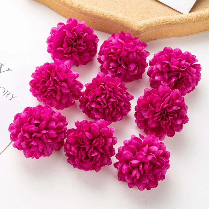 Silk Autumn Hydrangea Artificial Flowers | Wedding & Home Decor Artificial Silk Flowers Axl color 12 30 pcs