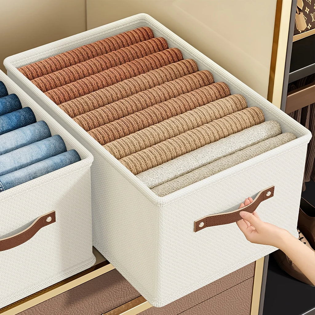 Oxford Fabric Storage Box with Handle – Clothes Organizer Fabric Storage Box Axl