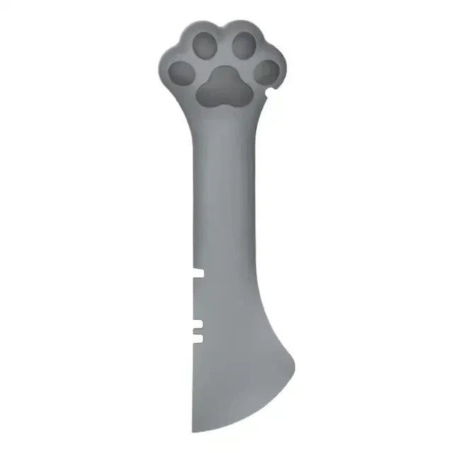 Silicone Pet Can Spoon & Airtight Lid – Cat & Dog Feeder Tool Pet Feeding Tool Axl Gray