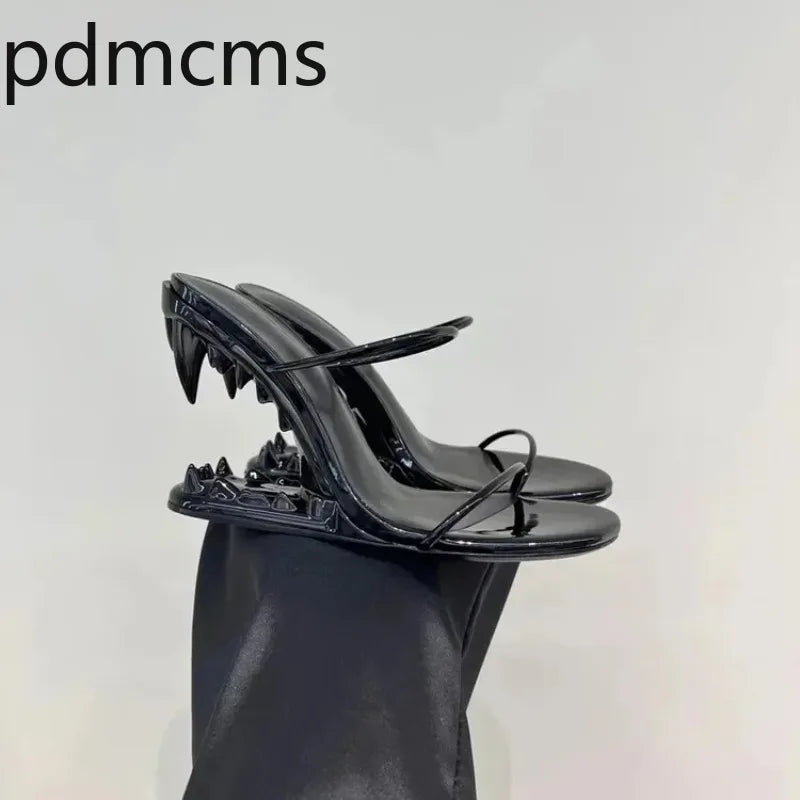 Women's Stiletto High Heel Open Toe Sandal Slides | Fashion High Heel Sandals Axl