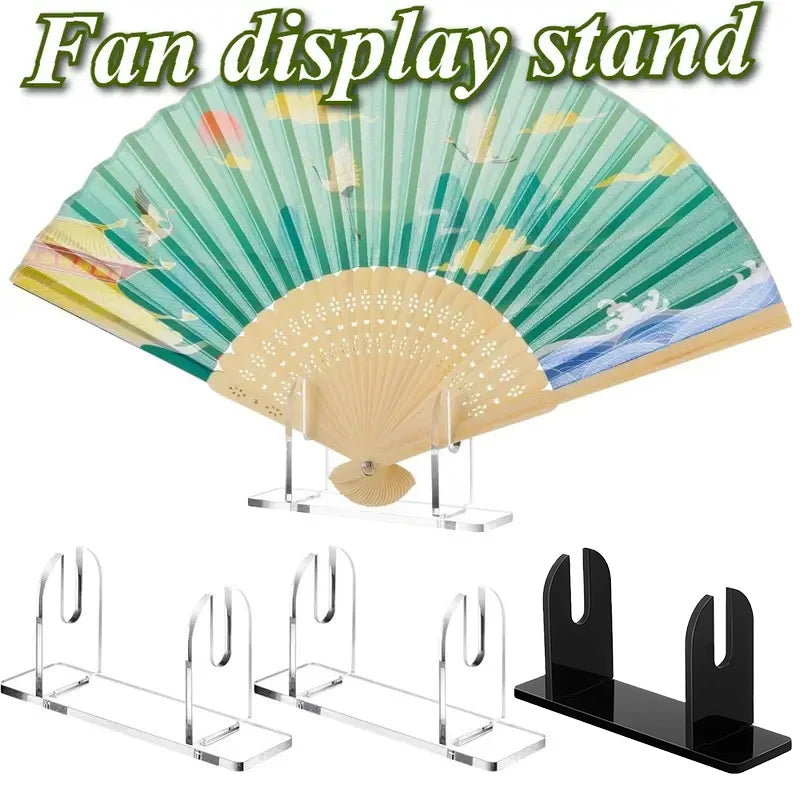 Acrylic Fan Display Stand – Foldable Holder for Hand Fans Fan Display Stand Axl