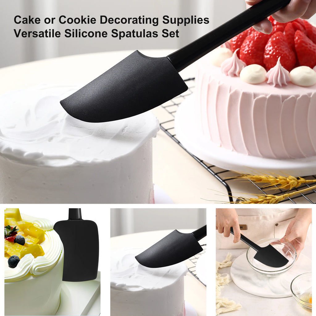Food-Grade Silicone Spatula Spoon – Heat-Resistant & BPA-Free Silicone Kitchen Spatula Axl