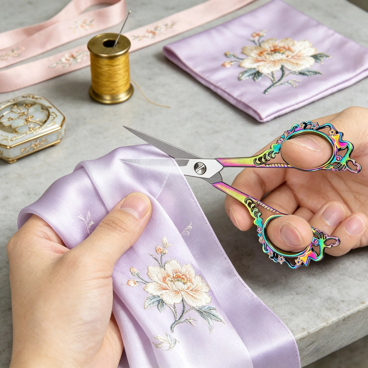 Retro Stainless Steel Sewing Scissors – Tailor & Embroidery Craft Scissors Axl