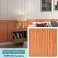 3D Wood Slat Wall Panels – Self-Adhesive XPE Foam Decor Wall Panel Tiles Axl A4