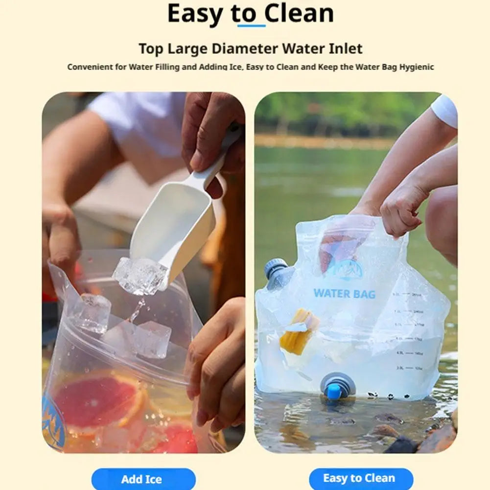 8L Collapsible Water Container with Spigot for Camping & Hiking Collapsible Water Container Axl