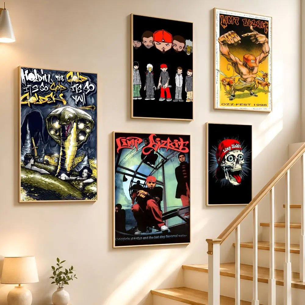 Limp Bizkit Poster – HD Waterproof PVC Wall Sticker Decor Wall Poster Sticker Axl