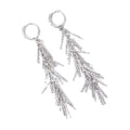 Metal Long Tassel Drop Earrings for Women – Dangle Jewelry Tassel Drop Earrings Axl onesize