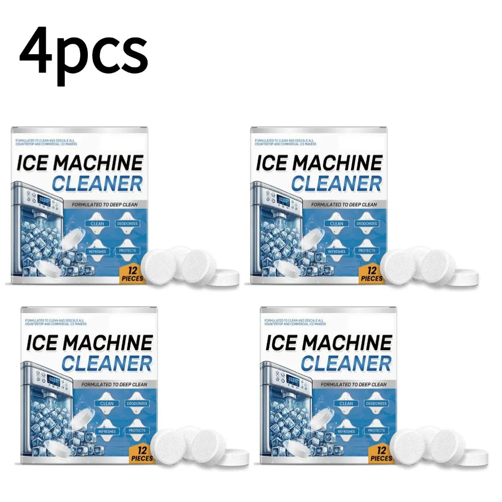 Ice Machine Cleaner Descaler Tablets – Deodorizing 12 Pack Appliance Cleaner Tablets Axl 4pcs