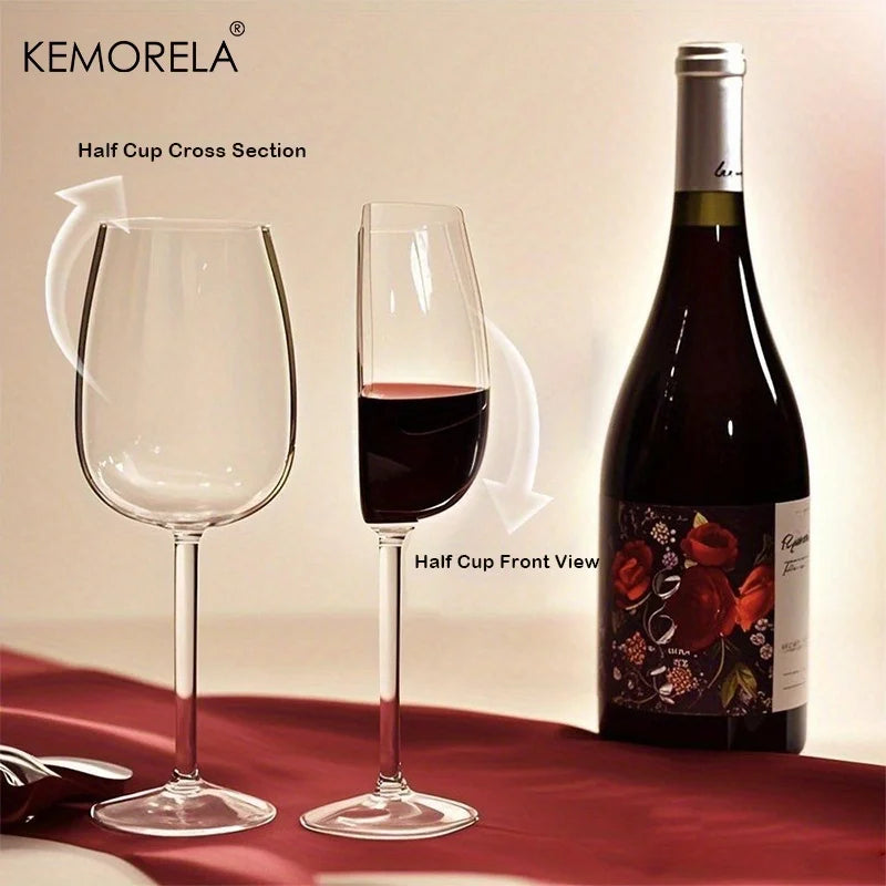 KEMORELA Semi-Circular Novelty Wine & Champagne Glasses Novelty Wine Glasses Axl