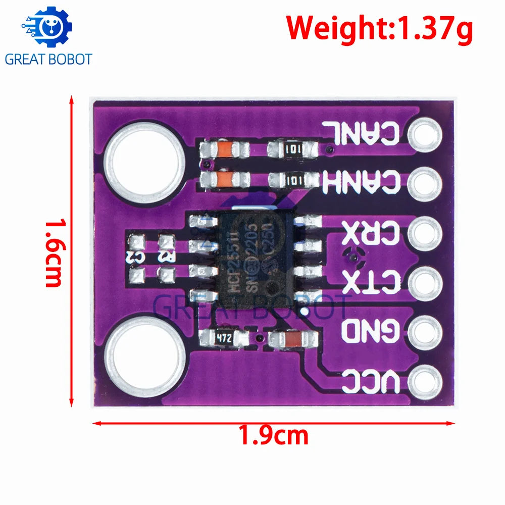 MCP2551 High-Speed CAN Bus Interface Module for Arduino CAN Bus Module Axl