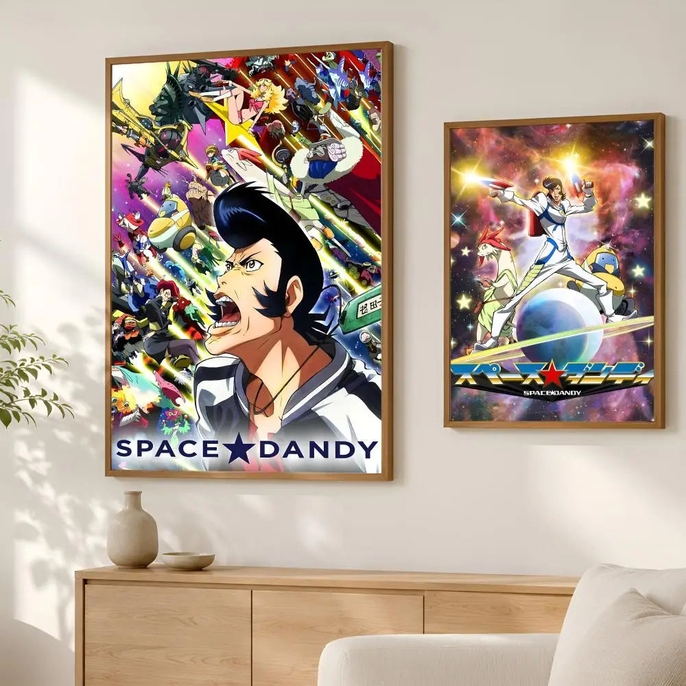 Anime Space Dandy Self-Stick Wall Poster – HD Waterproof Art Anime Wall Poster Axl
