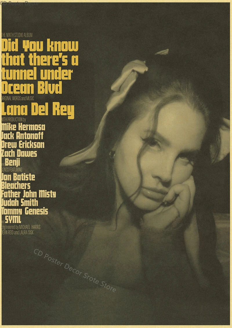Vintage Music Posters – Lizzy Grant & TV Girl Retro Wall Art Wall Art Poster Axl